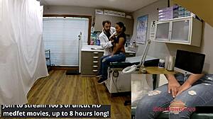 melany lopez spreads wide for tampa university entrance physical exam reveal