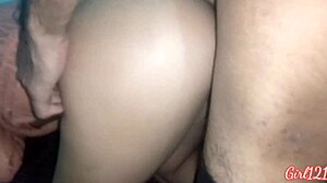 damn this muslim girl squirts crazy on that huge black cock riding hard