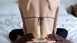 Big Ass Bent Over Takes Monster Cock Doggystyle Then Rides Squirting Hard!