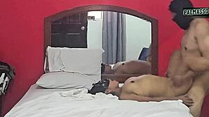 i'm this short nympho blindfolded gettin raw fucked by horny young dude multi orgasms creampie inside!!