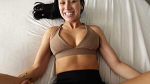 alexa chains as teasing step sis bounces her huge latina ass on bro's cock in taboo pov ride