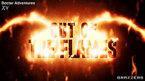 brazzers blonde bombshell in latex boots deepthroats big cock then takes assfucking creampie with rimjob