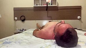 after cumming in his mouth with 69 blowjob he fills my wet shaved pussy with creampie!!