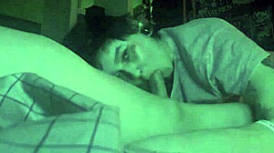 SPY WEBCAM Slut SUCKS Cock DEEP Till MASSIVE CUMSHOT Explosion