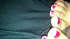 curious about amateur mexican girl's sneaky footjob skills