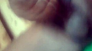 real african shemale strokes huge cock close up homemade solo cumshot