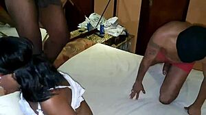 Brazilian Cuckold Wife Taty Pantera Fucked by Two Monster Black Cocks!
