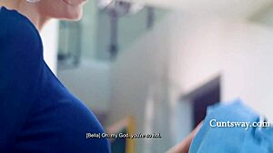 heart races watching horny teen ride stepmom's dildo while social worker questions her twisted love