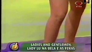 Lady lu strips out of pink bikini in super positive tease