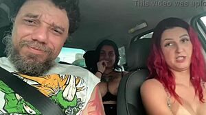 Watch Redhead Latina's Big Tits Bounce in Public Fuck?