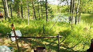 Cute Stepsister Swallows Stepbro's Load In Woods