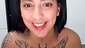 ebony latina biamorenamg shaves juicy big clit pussy squirts hard on vibrator toys