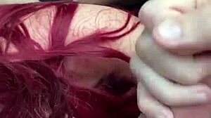 my petite redhead rims ass twerking before deepthroat pov facial blast