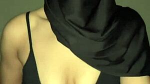 Best arab muslim hijabo boobs tease under veil
