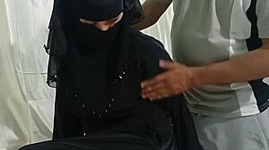 muslim beauty trembles in ecstasy during fierce doggy pounding by hindu lover