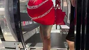 squirting wet pussy takes big black cock outdoors dripping