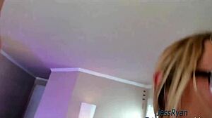 hot wife jess ryan rides big cock anal cam