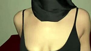 Best arab muslim hijabo boobs tease under veil