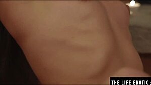 what if the perfect country girl's petite pussy quivers by the fire from intense fingering?