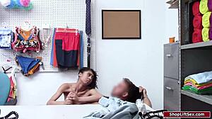 BLACK WOMAN POUNDED HARD FOR STEALING BIG BLACK COCK DEEPTHROAT OFFICE FUCK DOLL