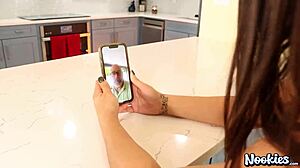 old stud rewards sweet teen misty addams with hardcore pounding and cumshot finish