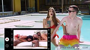 Anya Krey and Scarlett Bend for First Beach BBC Anal Facial