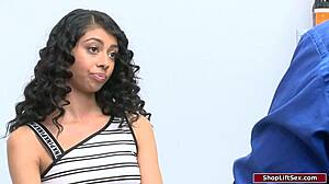 BLACK WOMAN POUNDED HARD FOR STEALING BIG BLACK COCK DEEPTHROAT OFFICE FUCK DOLL