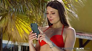 Anya Krey and Scarlett Bend for First Beach BBC Anal Facial