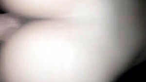 innocent teen amateur teases by slowly sitting on stiff cock