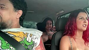 Watch Redhead Latina's Big Tits Bounce in Public Fuck?