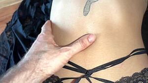 Asandra's pretty tattooed pussy gets licked deep by her dream boyfriend