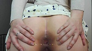 ashley alban fingers ass and pussy in solo pov softcore