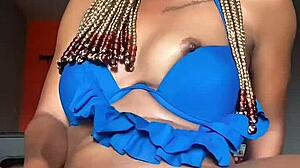 Temi the baddie feels extra playful grabs her toy to ease that building urge