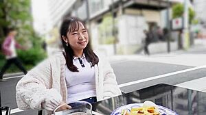 Petite Japanese Babe Ditches Boyfriend for Senior's Raw Creampie Ride?