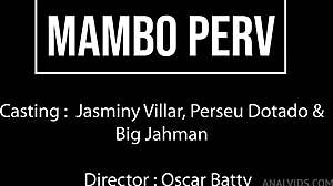 Brazilian Ebony Princess Jasminy Villar Gaped By Two Huge White Cocks In DAP Interracial