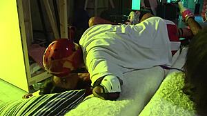 me and sis kit lee fuck two skater dudes deepthroat group foursome