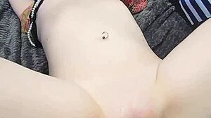 watch my bound girlfriend squirm as i tease her close-up in homemade fun