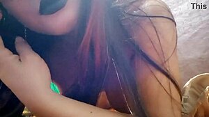 My step-sister flashes her amazing big natural tits outdoors modeling sexy then I film the bitch close!