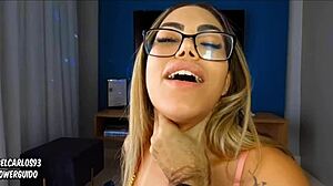 rangel carlos playing with those big tits on his hard cock amateur brazilian fun