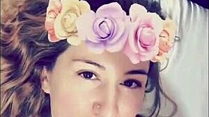 Milf flashes tits then takes interracial cum pounding