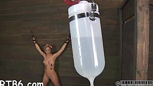 Tossed-Up Hottie Punished Severely in Garage