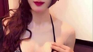 Cute Japanese Ladyboy Crossdresser Masturbates Huge Cock