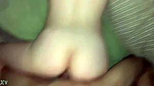 Pounding petite step sister hard doggystyle bent over