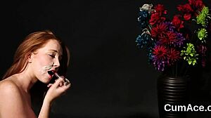 frisky pov model takes blowbang facial cumshots gulps every drop