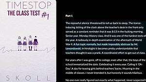 timestop freezes the classroom for erotic face fucking fun