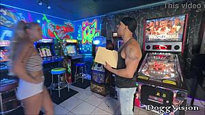 skinny 19yo tattooed squirter with small tits rides huge hairy monster cock deepthroat sloppy