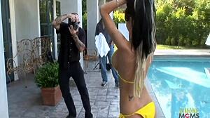 A Door Knock Leads to Steamy Cowgirl Rides on Big Fake Tits Milf