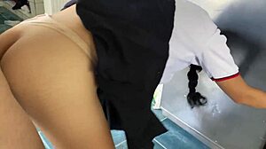 Hijastra's tight pussy stretched by huge daddy cock in rough doggystyle and missionary