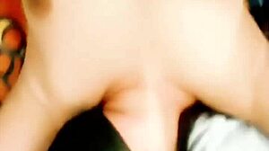 Sneaking into plump asian housewife wet pussy for creampie while husband works away