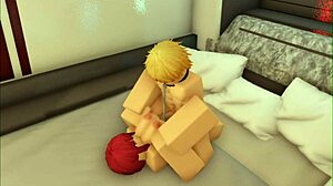 yo denji and makima getting into some roblox action together